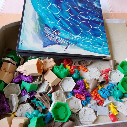 Atlantis board game, incomplete, for spare parts