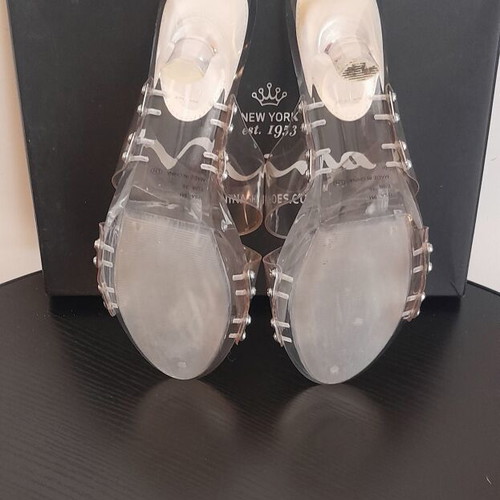 Mules Nak transparent plastic heel 10 cm size 39 like new