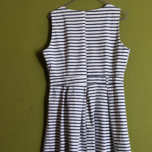 Mini dress like new, cotton, blue and white, size M