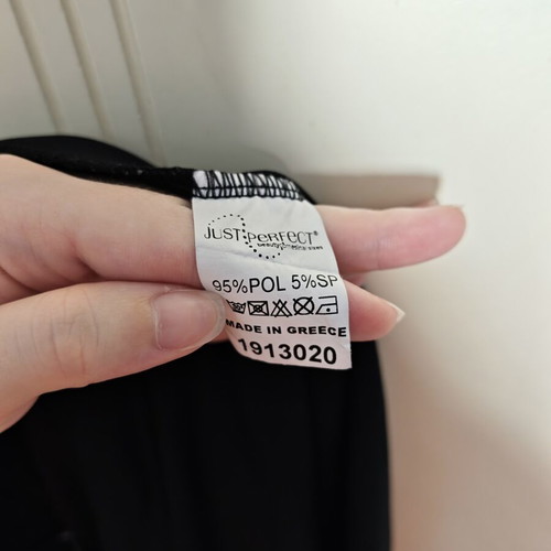 Black Pants size XL like new, made in Greece