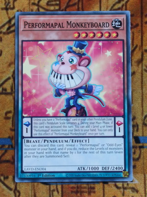 Performapal Monkeyboard κάρτα εφέ Yu-Gi-Oh!