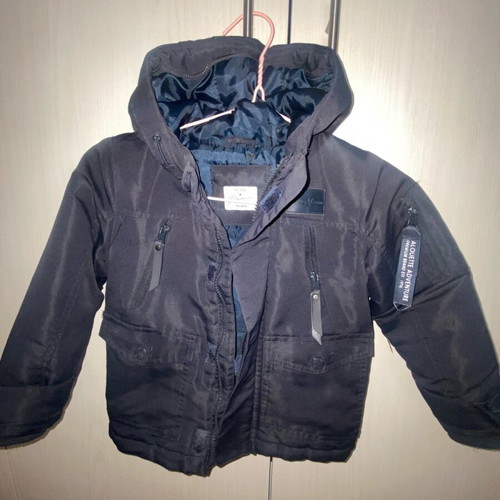 Alouette kids jacket used, size 104 cm, dark blue