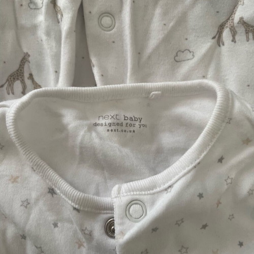 Next baby rompers like new, up to 1 month, all together