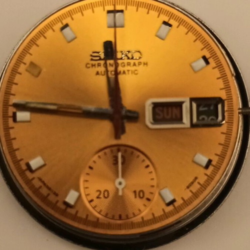 Seiko Chronograph 6139-6002 πορτοκαλί μεταχειρισμένο ανδρικό ρολόι