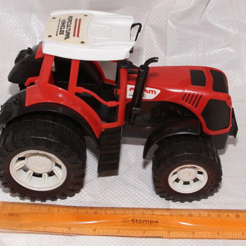 Large plastic tractor used