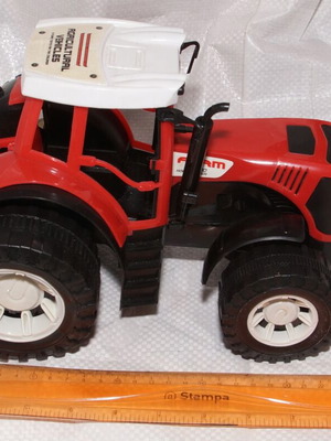 Large plastic tractor used