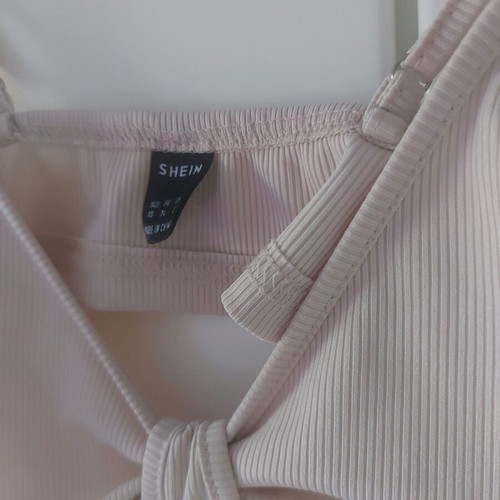 Shein dress with cutouts like new, beige, size S