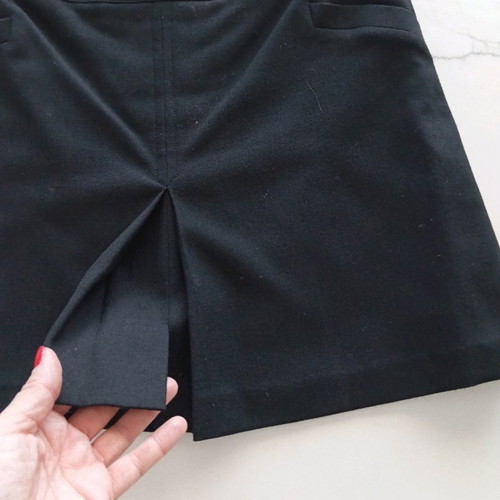 Mini skirt with box pleat used, No Small, Madlen, size S