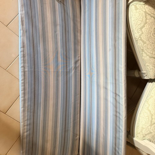 Garden bench cushions set of 2 like new, 120×40×4 cm polyester