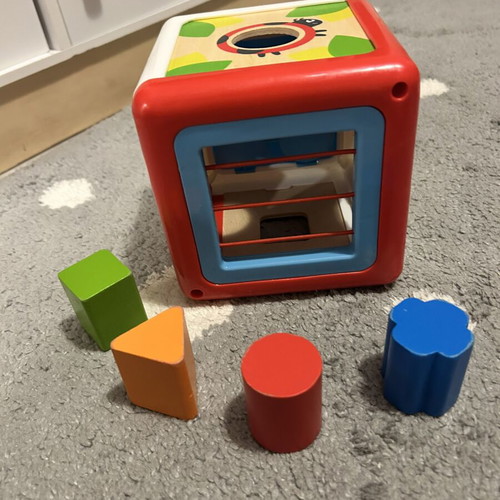 Hape Early Explorer Shape Sorting Box wooden toy used for 12+ months