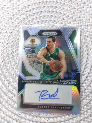 2023-24 Euroleague Prizm Αυτόγραφο silver Κώστας Τσαρτσαρής σαν καινούργιο