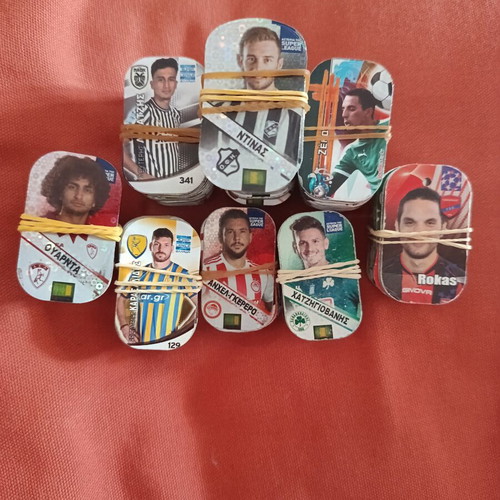 Greek Super League football stickers, pack of 300