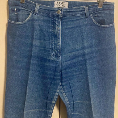 Maria Glenster women's jeans like new, blue with rhinestones