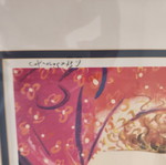 Silk Screen Print Stathopoulos like new, framed 72x90 cm