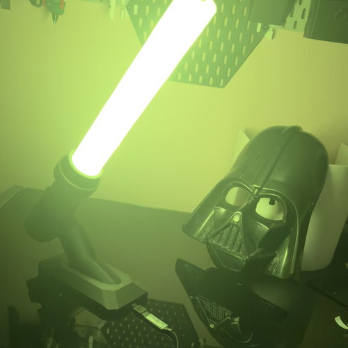 3D Star Wars Cyber LED Lamp with 3D Printed Katana Design