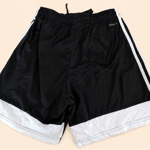 Adidas black football shorts for boys, size S