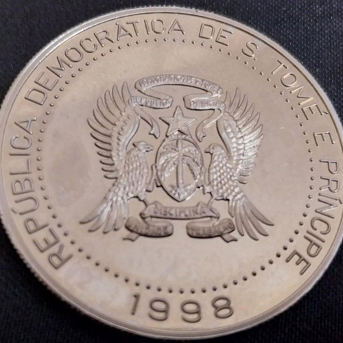 Commemorative coin Sao Tome and Principe new 1998 Milenio