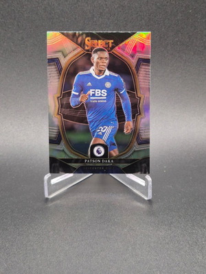2022 Panini Select Premier League Terrace Silver Prizm Patson Daka #53 Leicester card