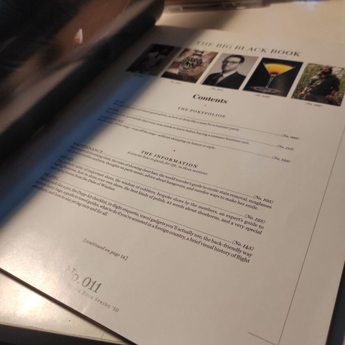 Esquire The Big Black Book Spring 2010 like new