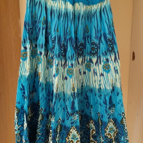 Blue dress skirt with strass size XL