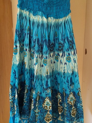 Blue dress skirt with strass size XL
