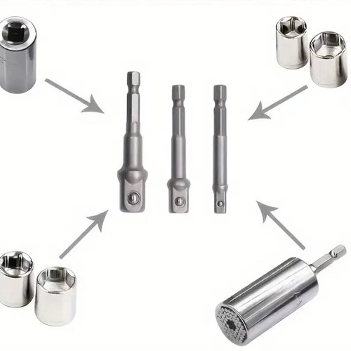 Set of 3 drill adapters new