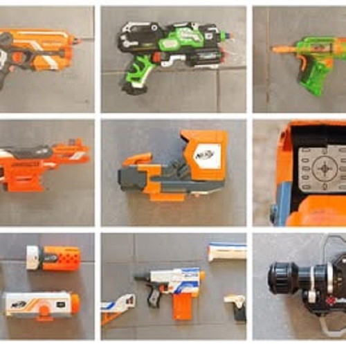 Nerf like new, set of 23 pieces