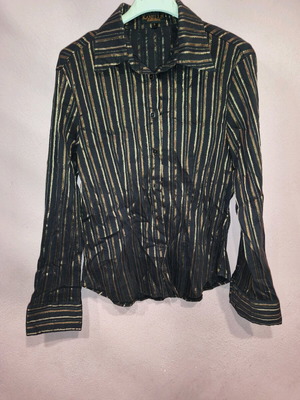 Kanellis shirt in brown and gold shades like new