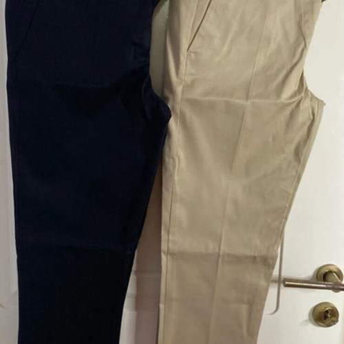 Set of two women's office pants, United Colors of Benetton, black and beige