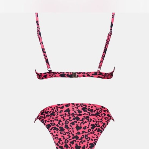 Bikini σαν καινούργιο, animal print, μέγεθος XS S, ροζ