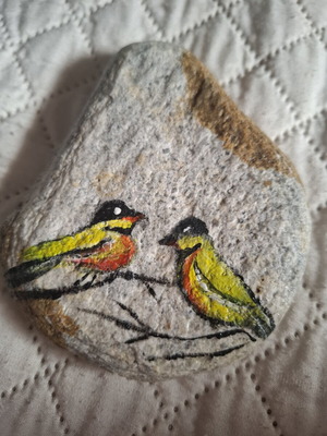 Hand-painted stone