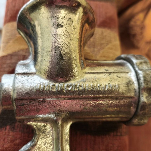 Meat grinder used, manual cast iron, Czechoslovakia made