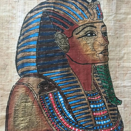 Pharaoh Papyrus used with painting