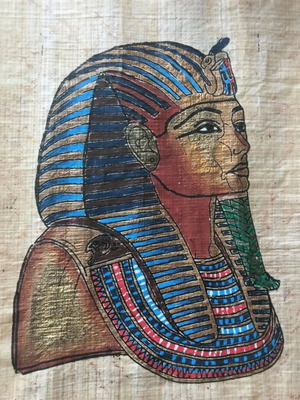Pharaoh Papyrus used with painting