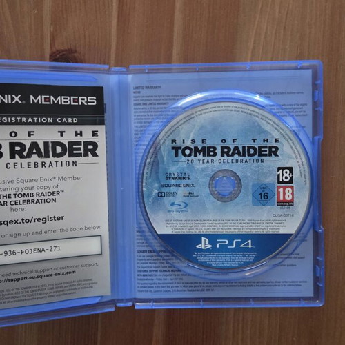 Rise of the Tomb Raider 20 Year Celebration PS4 game used