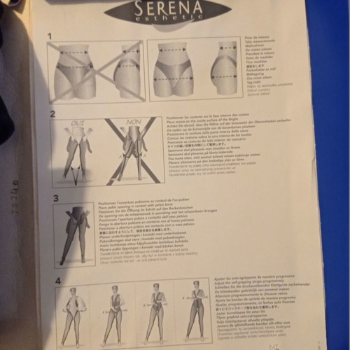 Serena Thuasne latex compression corset used, waist size 80-93