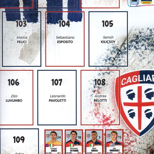 Panini Calciatori 2025-2026 album new for Italy Campionato
