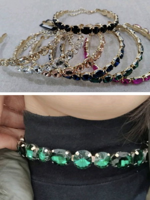 Choker necklace new, multicolored