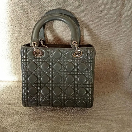 Dior Lady Dior medium handbag, grey