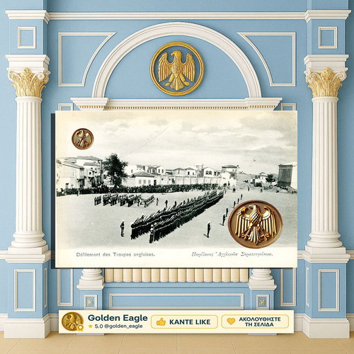 Postcard Parade of English Troops like new