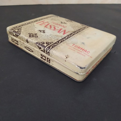 Turmac Hassan tin cigarette box 1920s