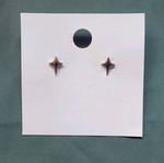 Star earrings new, silver