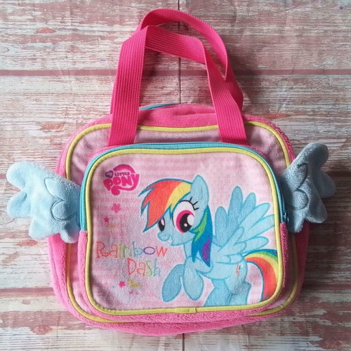 Nici children's velvet My Little Pony Rainbow Dash handbag used