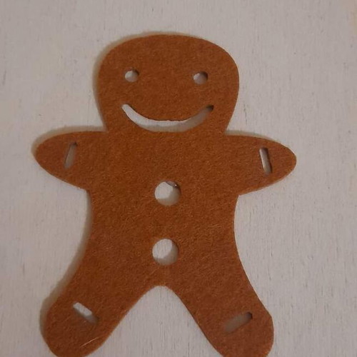 Christmas craft supplies used, pack of 5 felt pieces