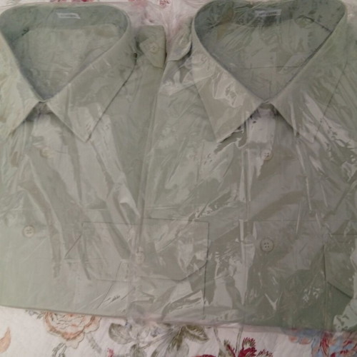 Military Uniform Shirts new, pack of 2 with gift shoes size 43