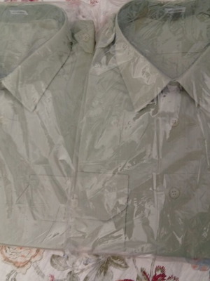 Military Uniform Shirts new, pack of 2 with gift shoes size 43
