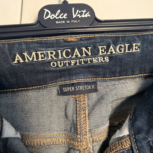 Τζιν American Eagle μεταχειρισμένο, καμπάνα, μέγεθος small, μπλε