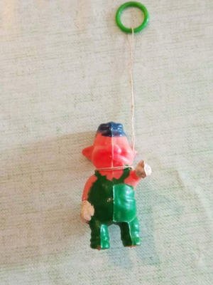 Fifer Pig vintage small celluloid toy used 1930-1940
