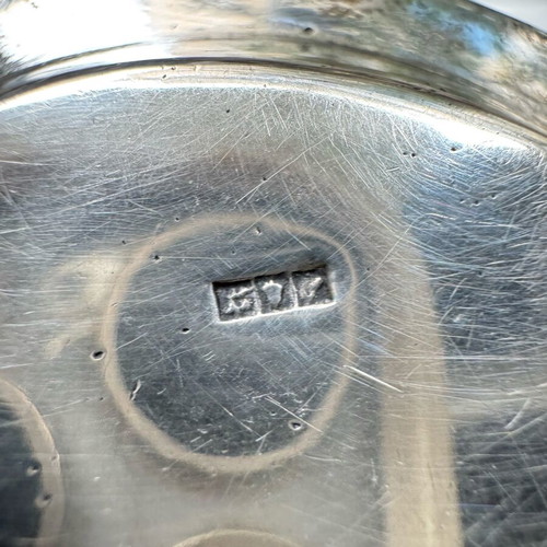 Silver ashtrays Hanau pair vintage condition, 19th century Germany