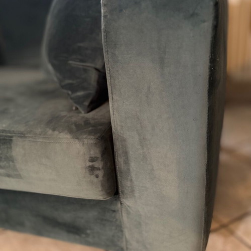 Ianos Two-Seater Sofa Used Velvet Waterproof Fabric by Hugmaison